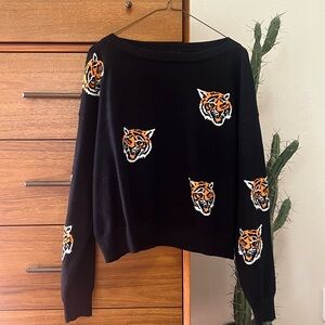 Dressed in Lala Fierce Female Knit Playsuit